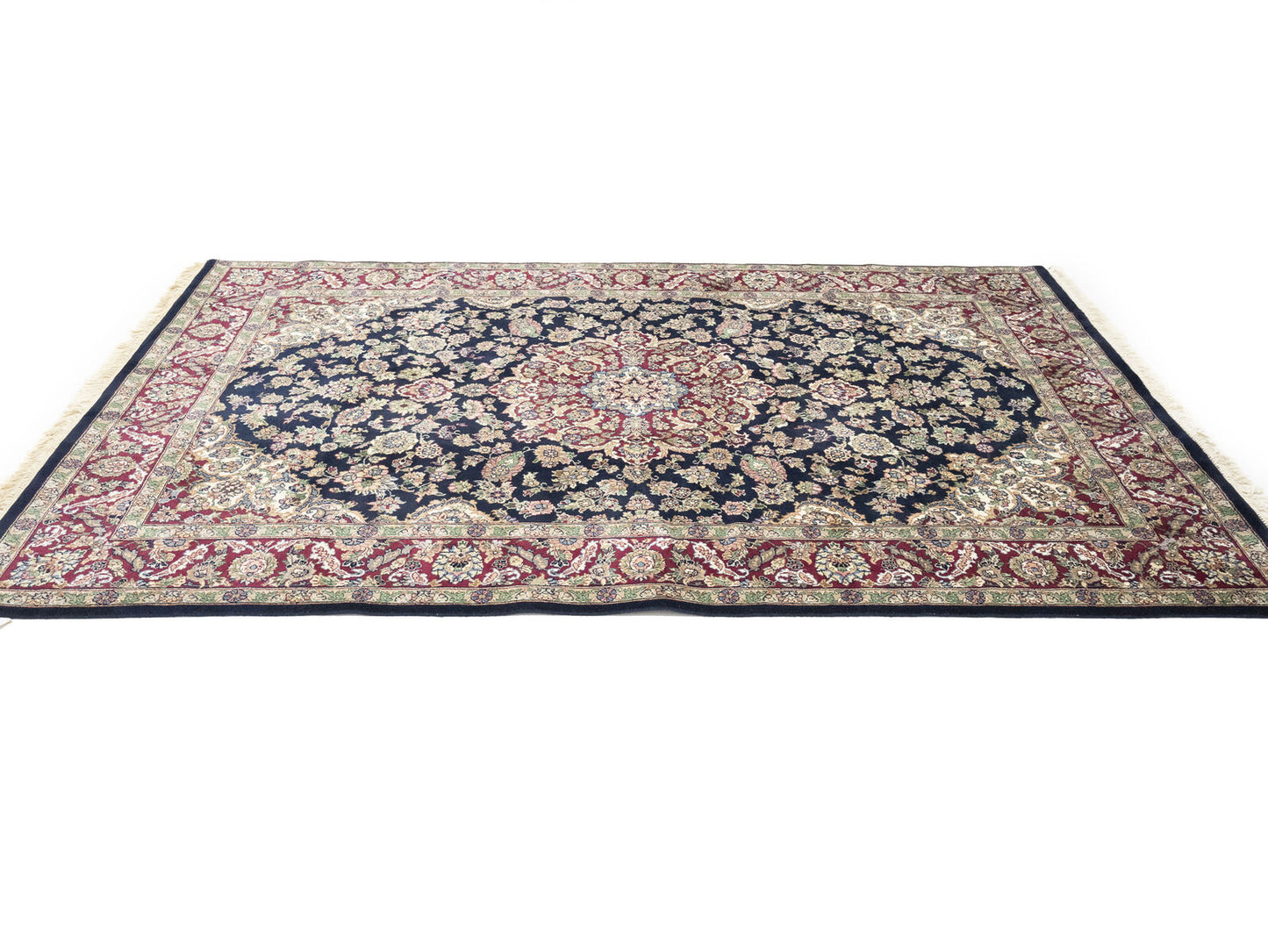 Handmade Oriental Rug Classic Floral Design Home