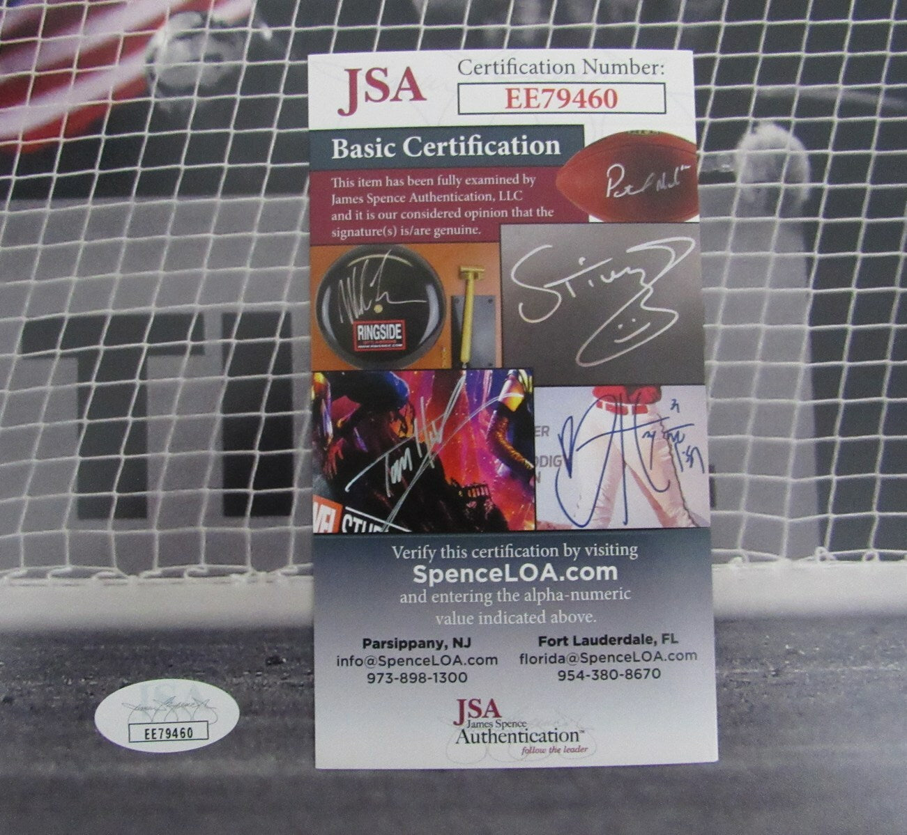 Tim Howard Autographed 16X20 Photo U.S. Men'S Soccer Team Jsa