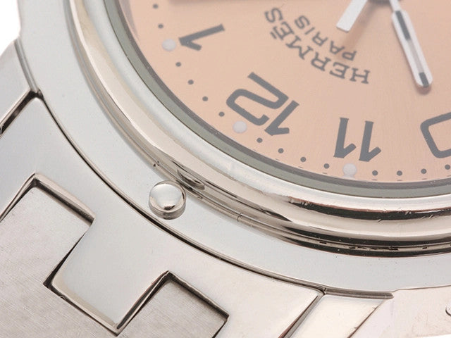 Hermes Clipper Cl4.210 Pink Color Quartz