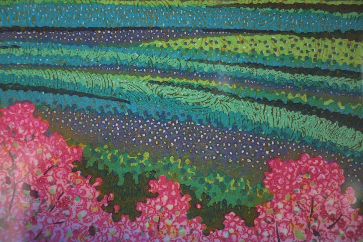 Munenori Makino Woodblock Print "Dreams Journey" 1999 Fuji Sakura Signed 88/180