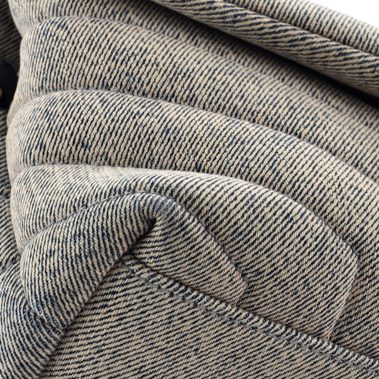 Saint Laurent Loulou Shoulder Bag Matelasse Chevron Denim Toy