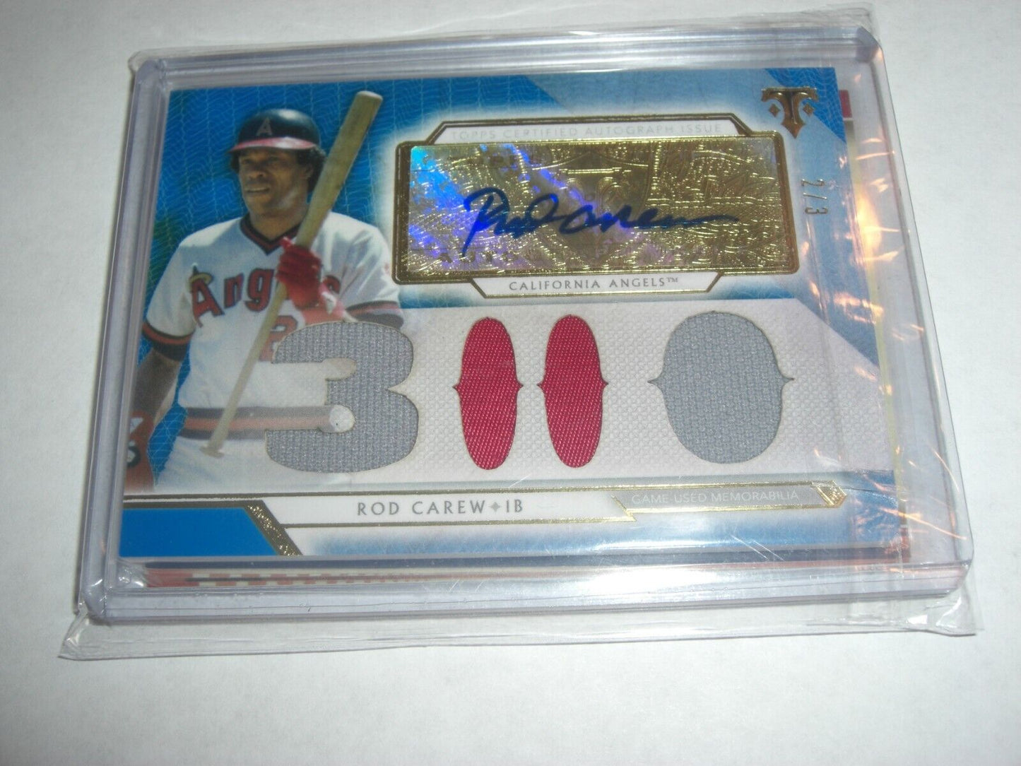Rod Carew 2018 Topps Triple Threads Game Triple