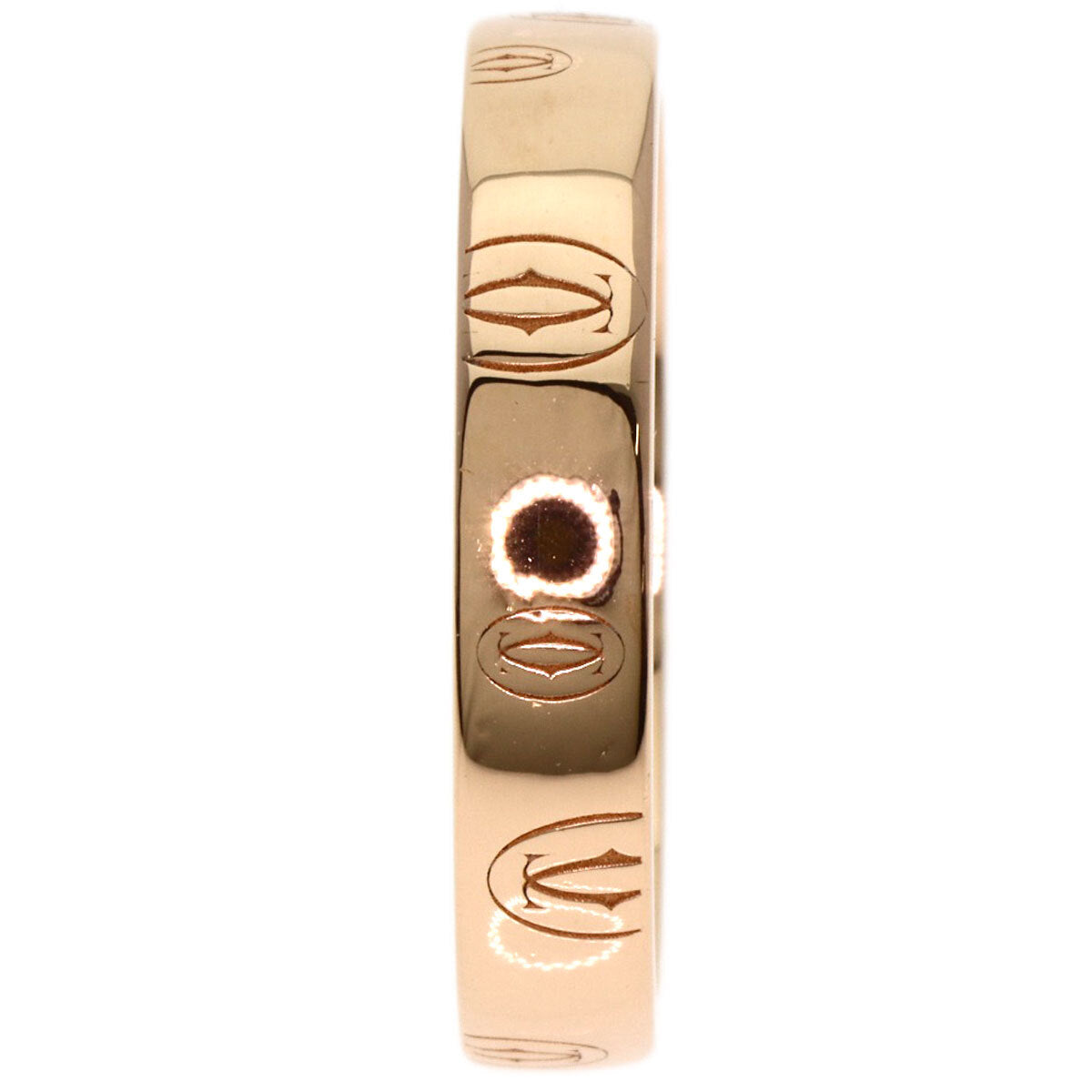 Cartier Ring Happy Birthday # 56 K18 Pink Gold