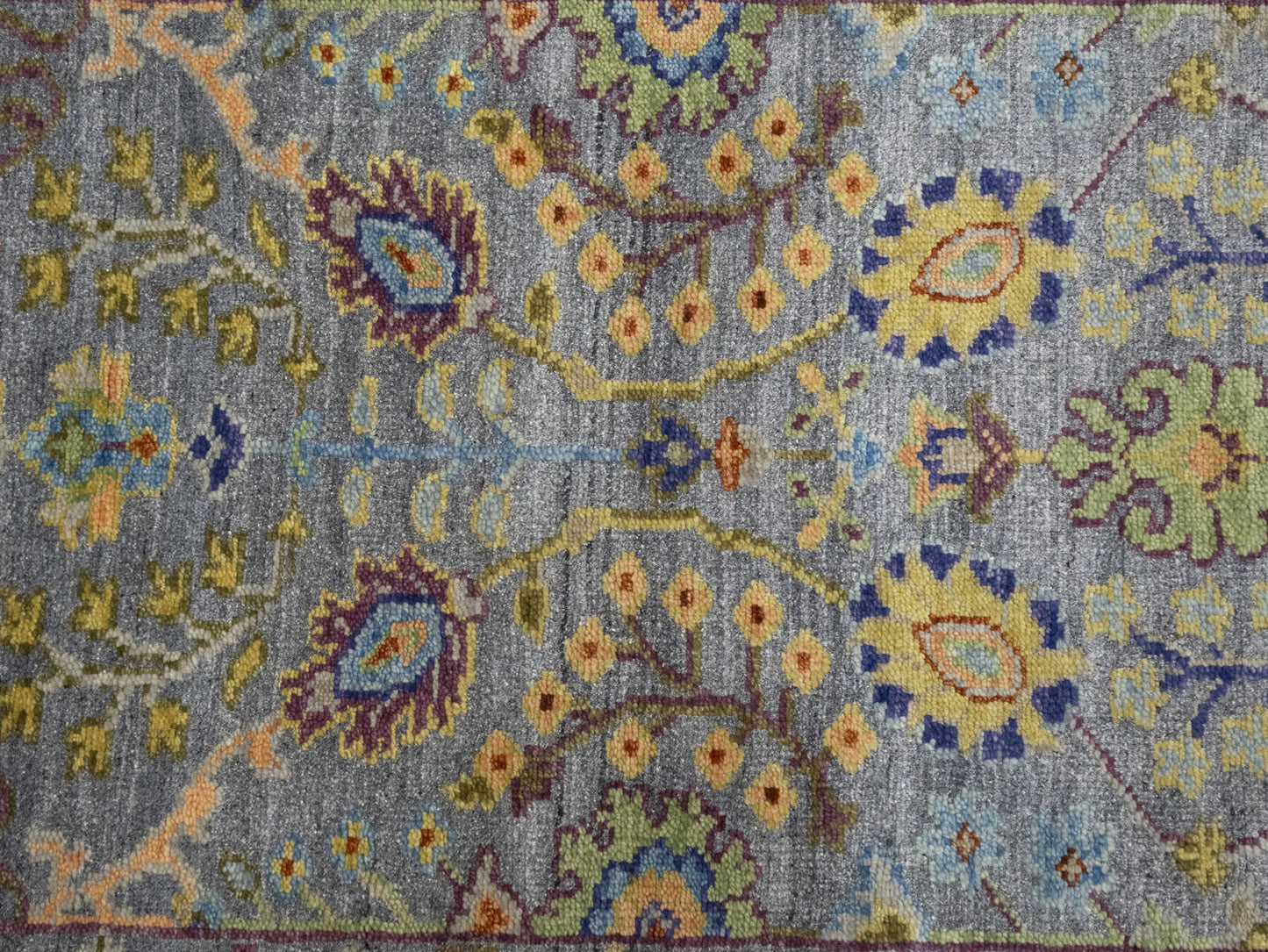 Handmade Tree Of Life Floral Runner Rug Oushak