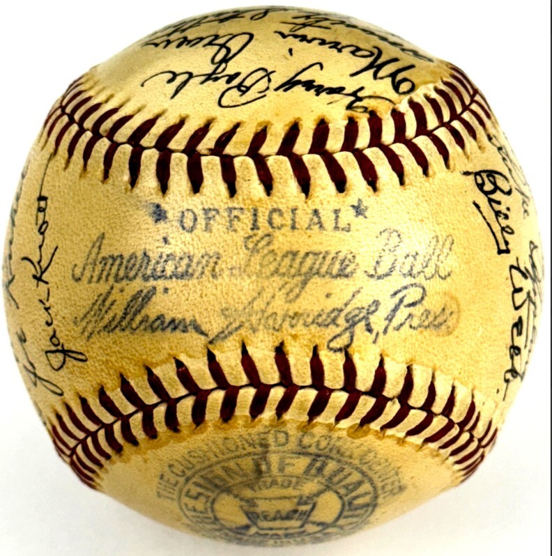1938 Chicago White Sox Team Signed Baseball (27)
