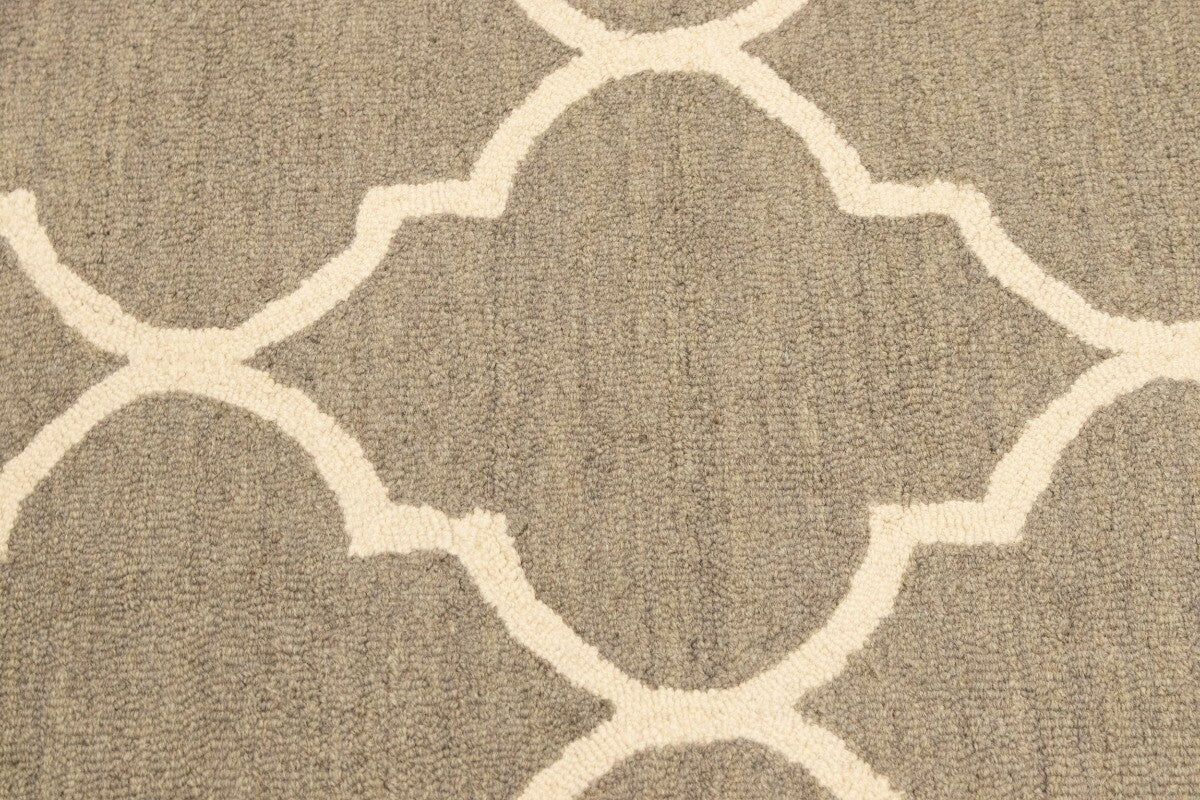 5X8 Ft Hand-Tufted Modern Rug Pastel Brown