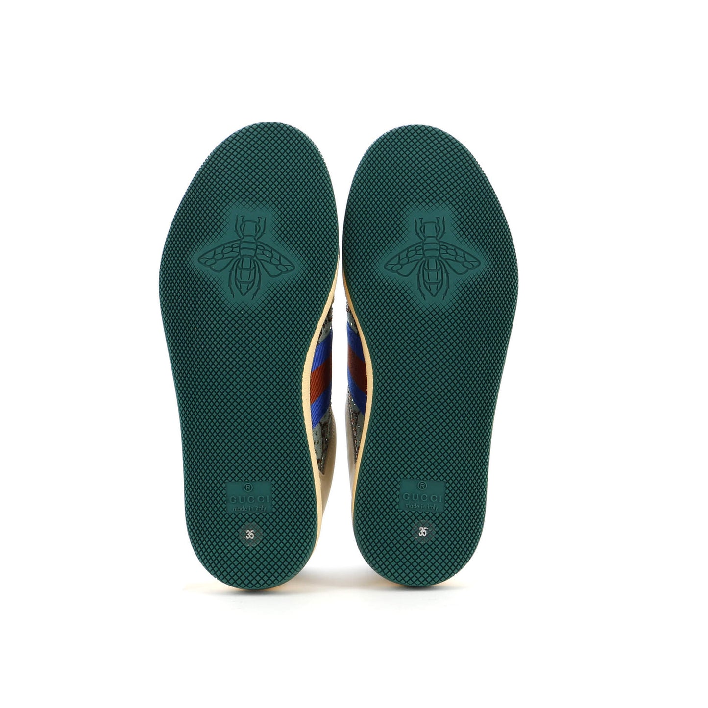 Gucci Screener Sneakers Gg Canvas With Crystals