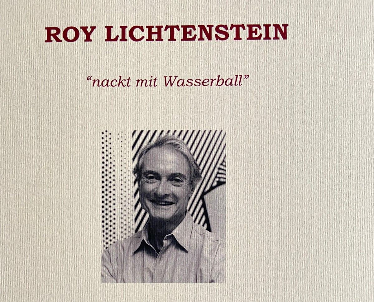 Roy Lichtenstein, Signed Coa Lithograph Limited Edition