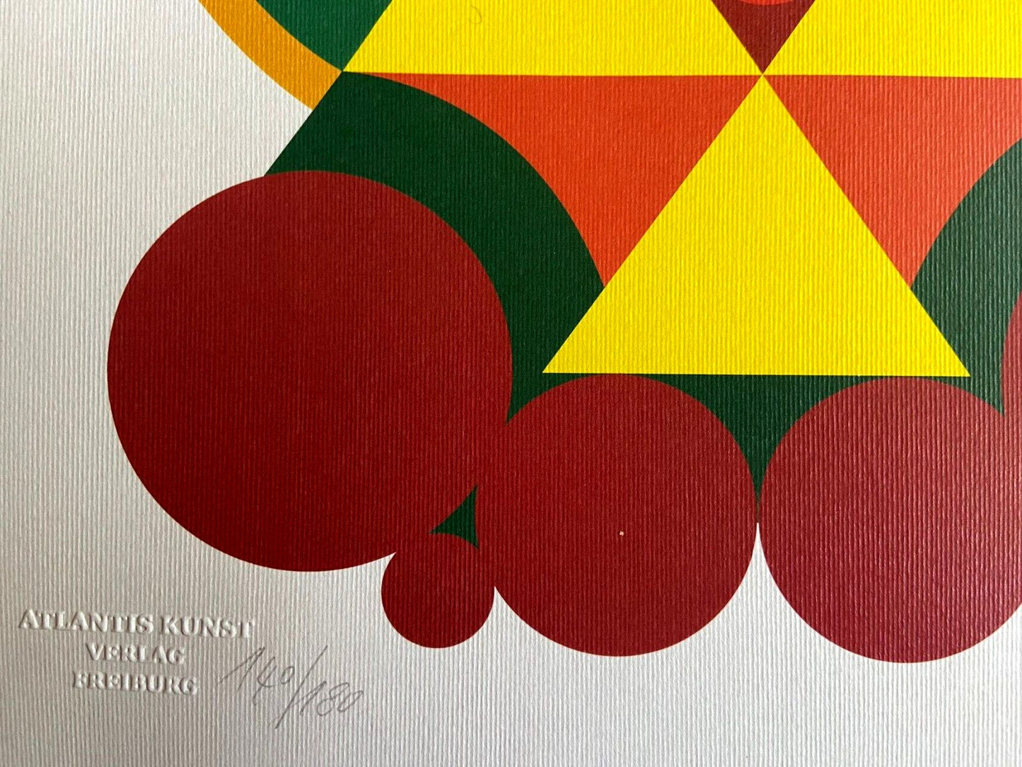 Auguste Herbin Lithograph Signed Numbered By Hand Certificate