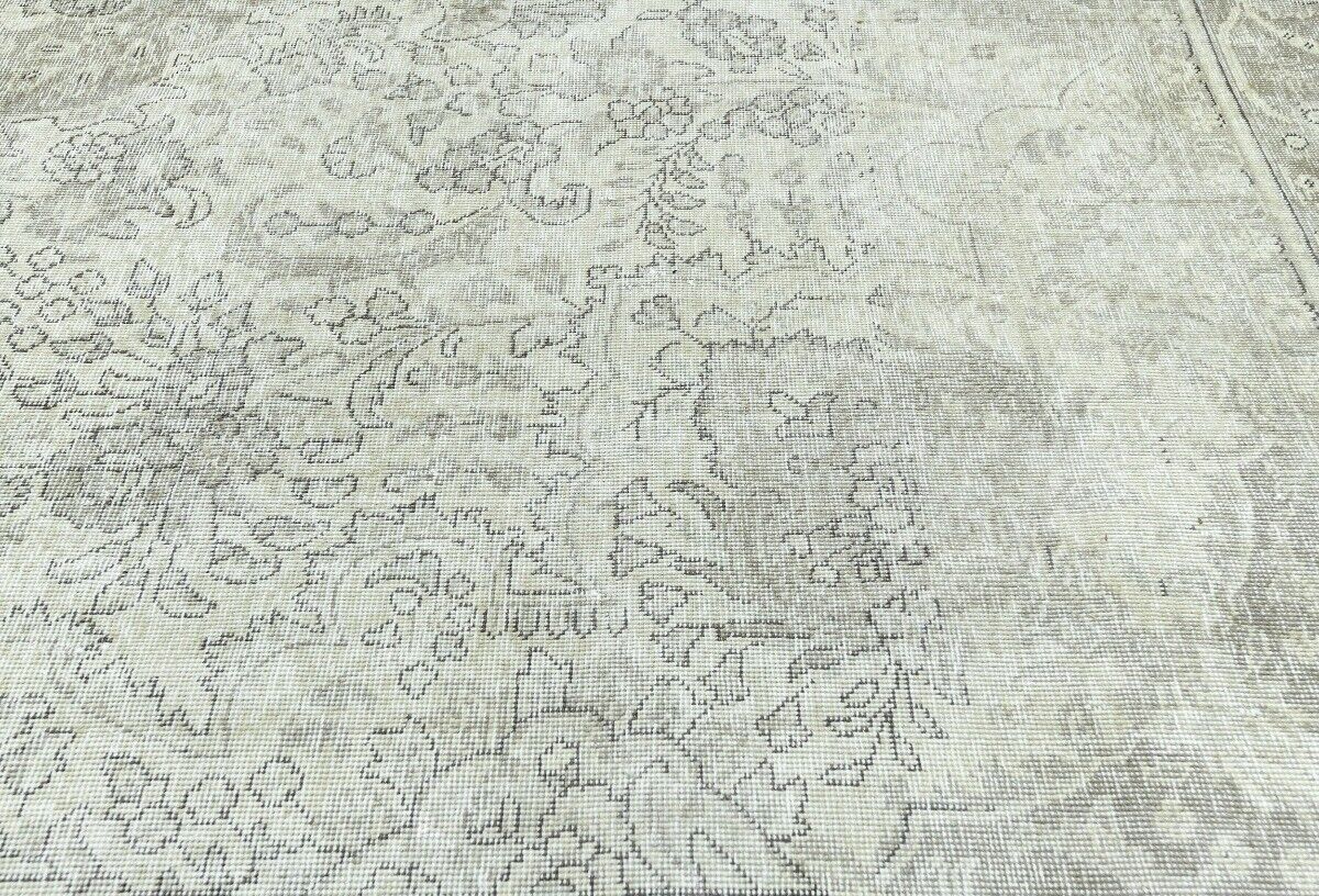 Handmade Antique Distressed Oriental Rug Muted