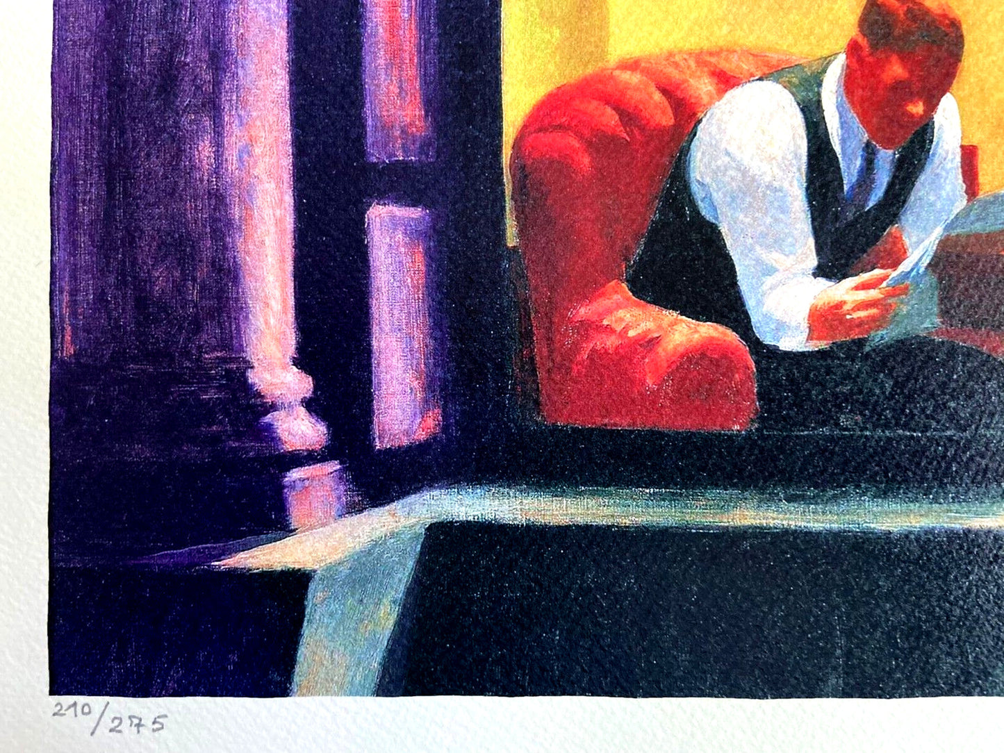 Edward Hopper Lithograph Coa Certificate Signed