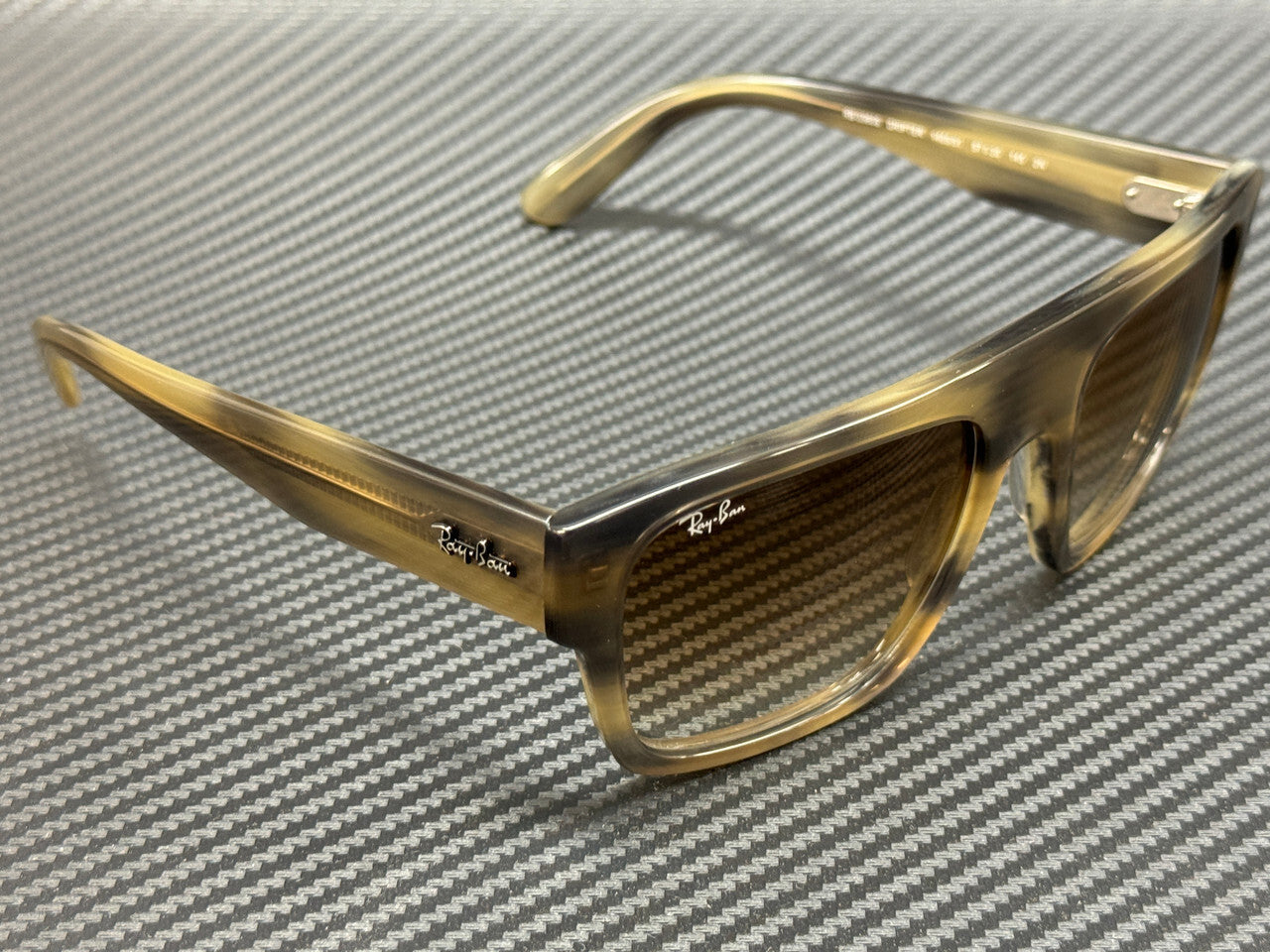 Ray Ban Rb0360S 140551 Striped Grey Brown Unisex