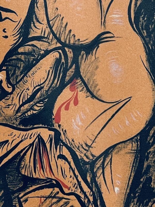 Andre Masson - Erotic Series Original Lithograph Print Signed Ed180 Framed