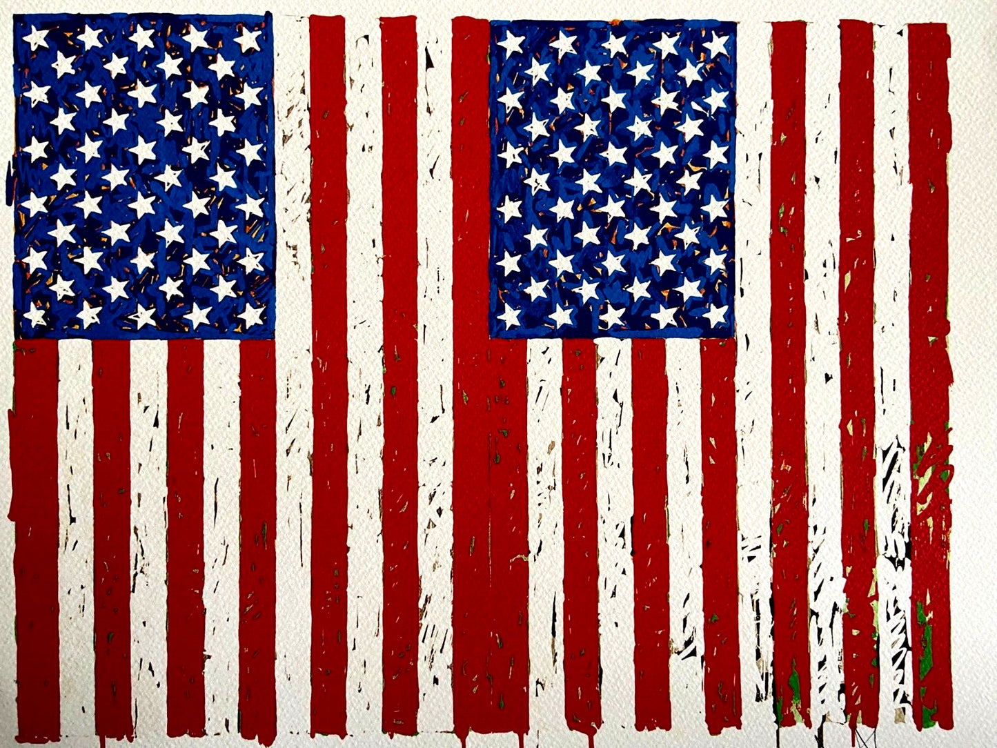 Jasper Johns Lithograph Coa Signed Op Numbered In