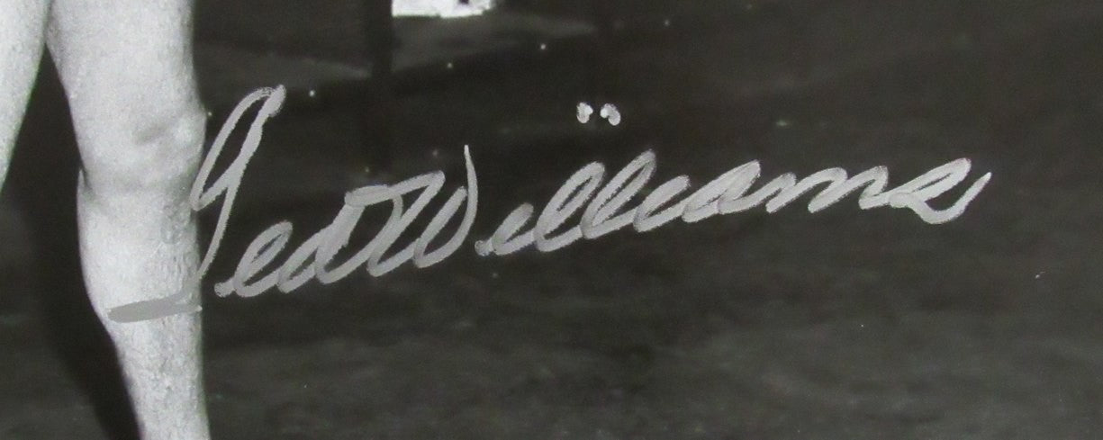 Ted Williams Hof Signed/Autographed 16X20 B/W