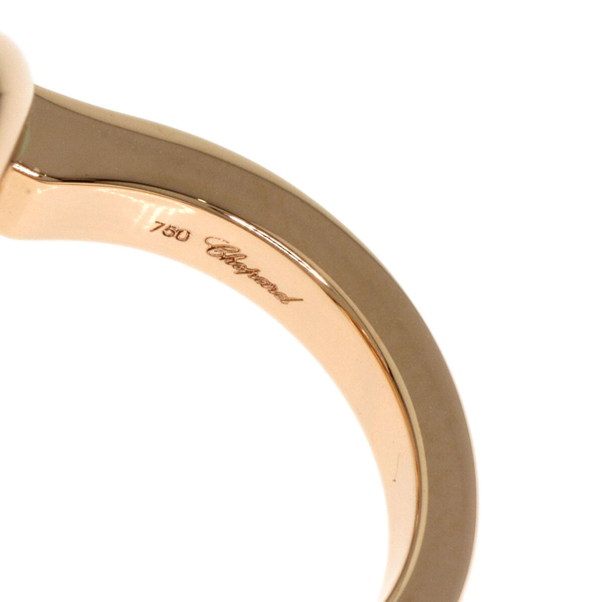 Chopard Happy Spirit 1P Diamond Ring K18 Pink