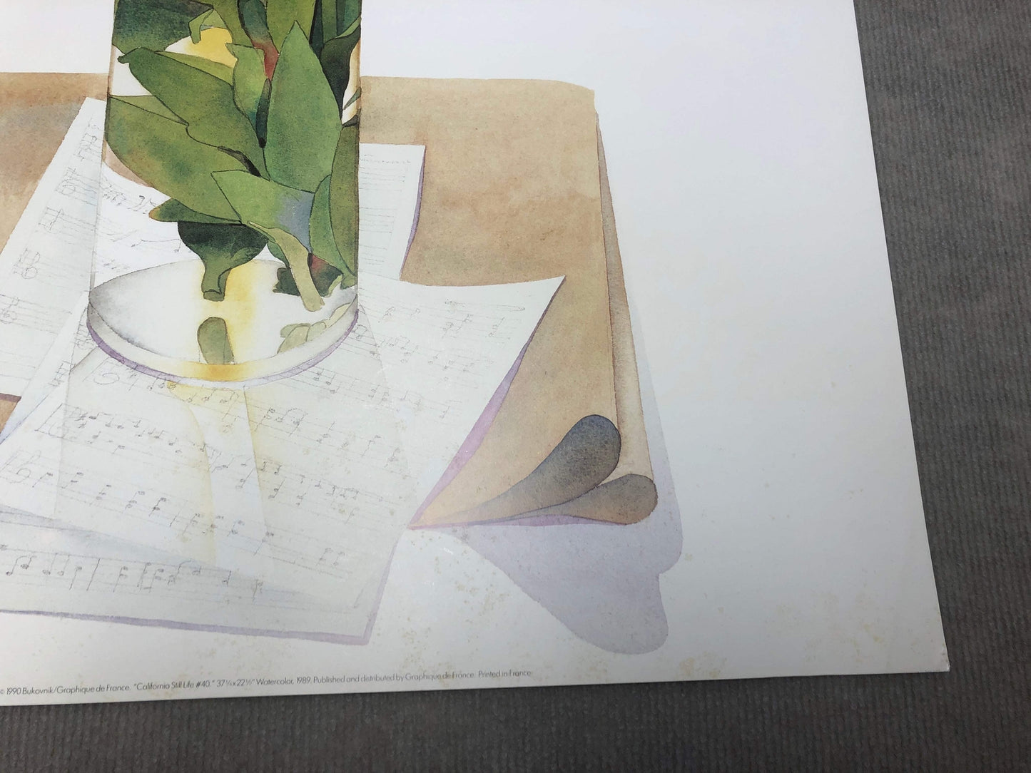 Gary Bukovnik California Still Life #40 " Offset Lithograph Rea