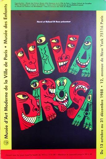 Viva Dirosa Musee D'Art Moderne 1988 Original Serigraphie