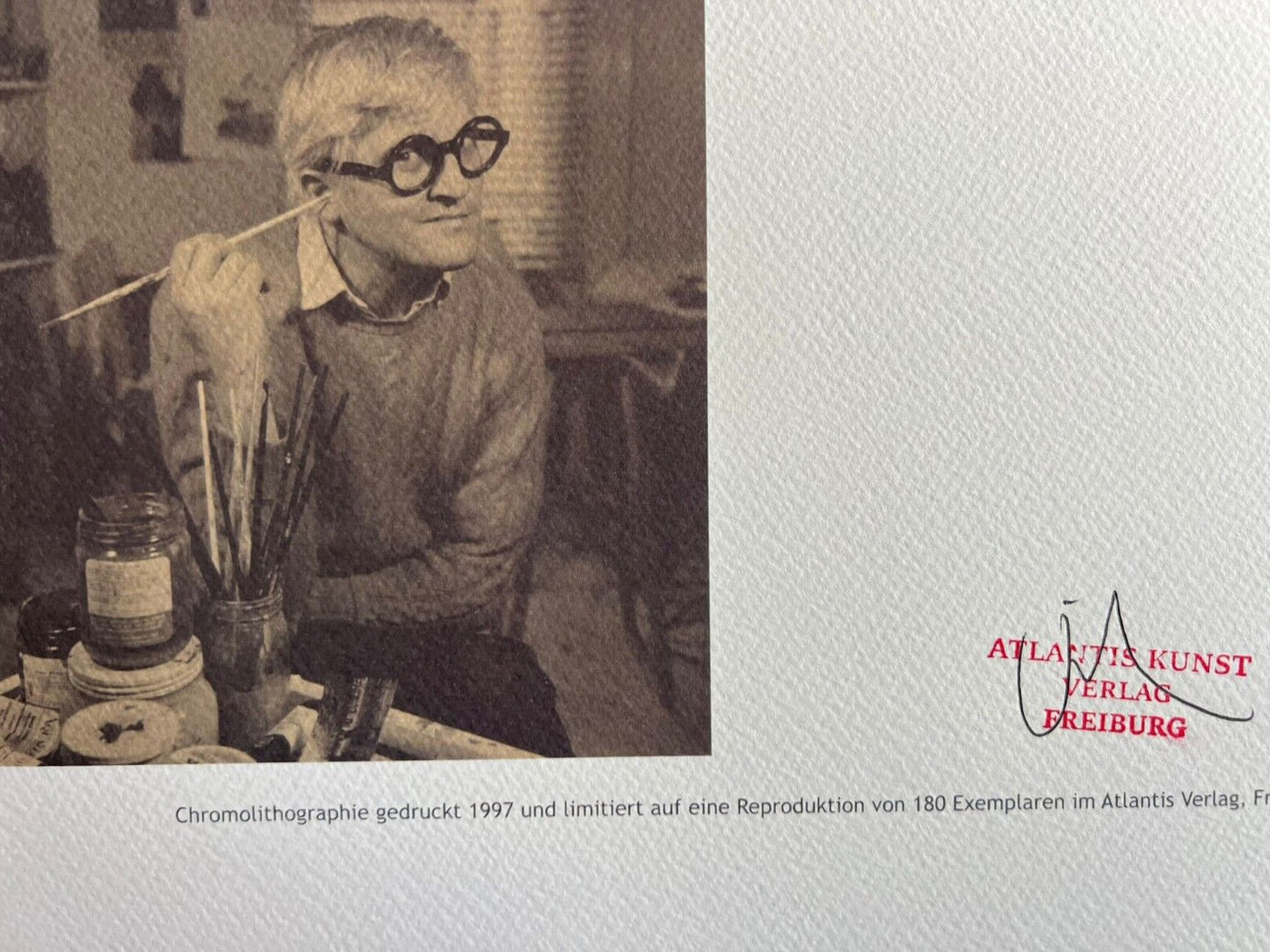 David Hockney - Lithograph Coa Signed Numbered By Hand Limited 180Ex