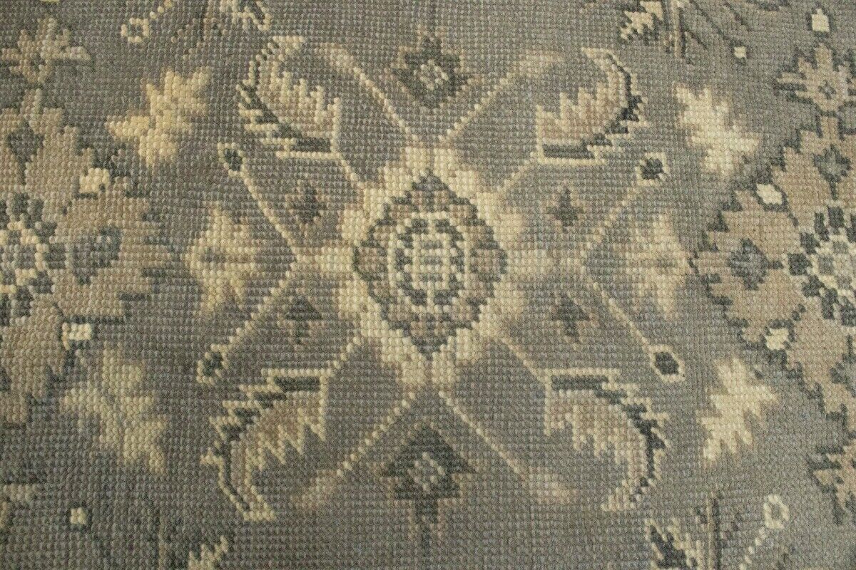 Handmade Muted Brownish Floral Transitional