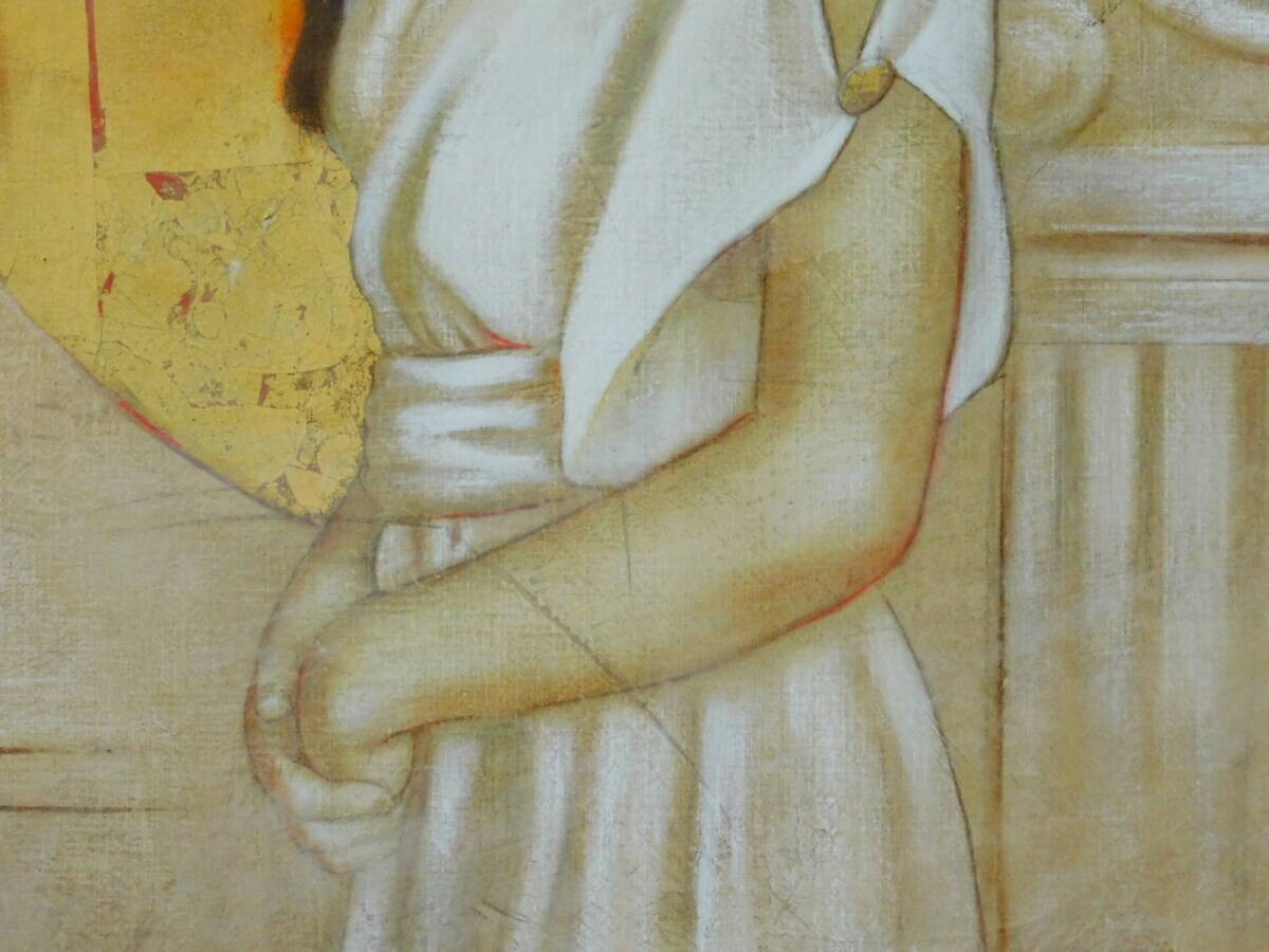 J.D. Parrish Pastel Painting 'Calm' F25, Framed, Ancient Greek Theme, American