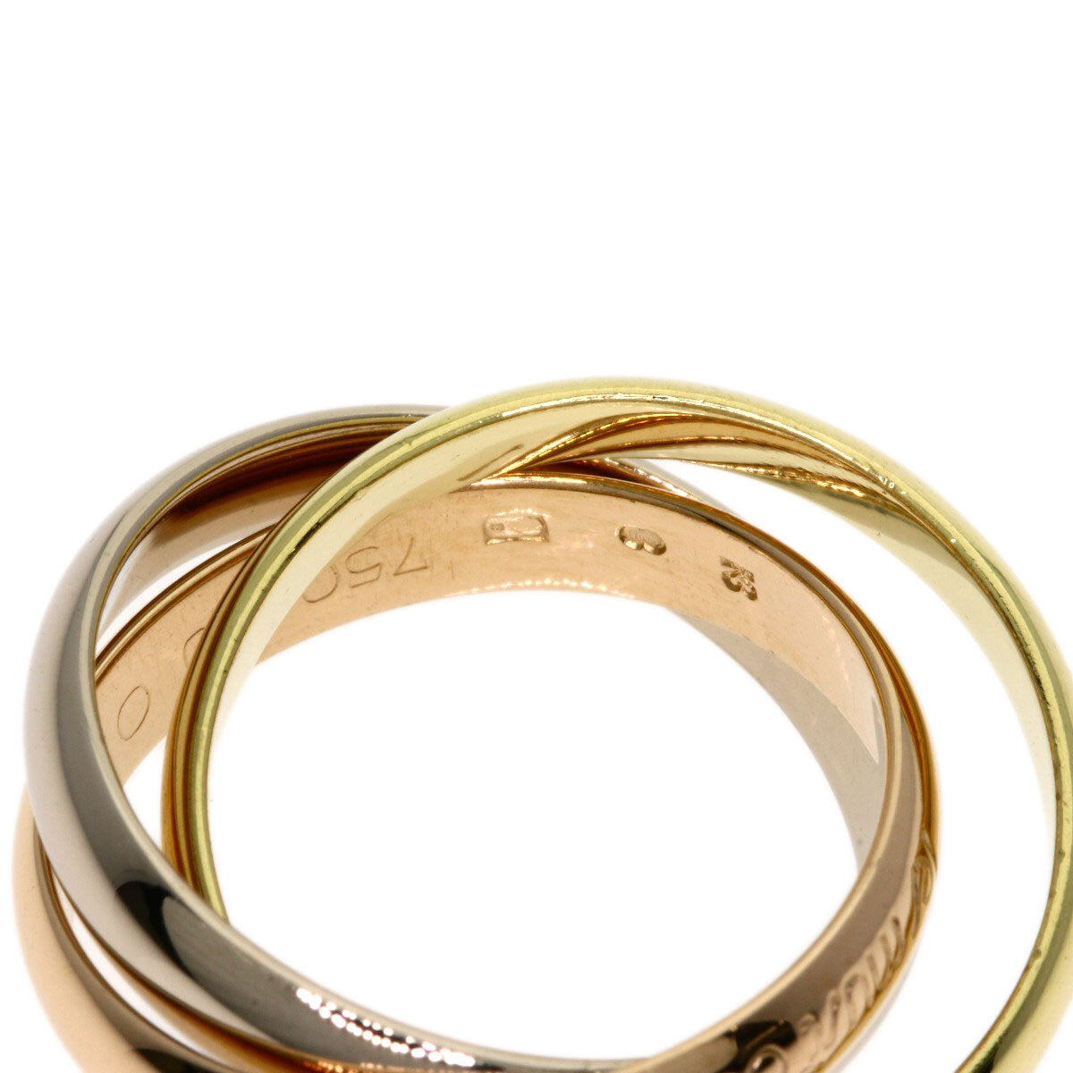 Cartier Ring Trinity #50 K18 Yellow Gold 18K