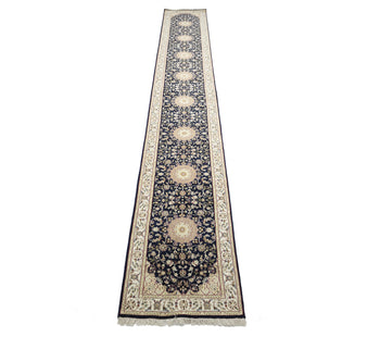 3X18 Floral Oriental Hallway Decor Wool Carpet