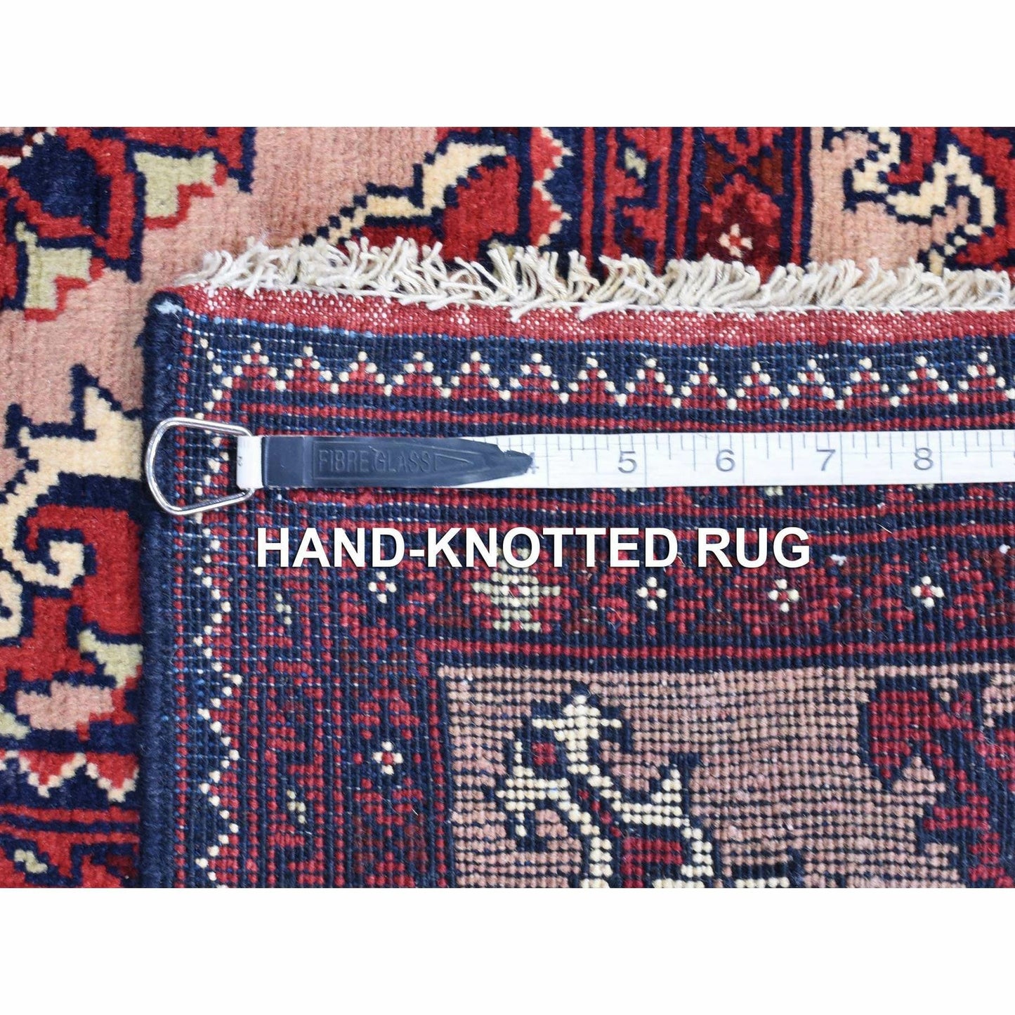 3'X19' Pink Afghan Khamyab Shiny Wool Hand Knotted Xl Runner Rug