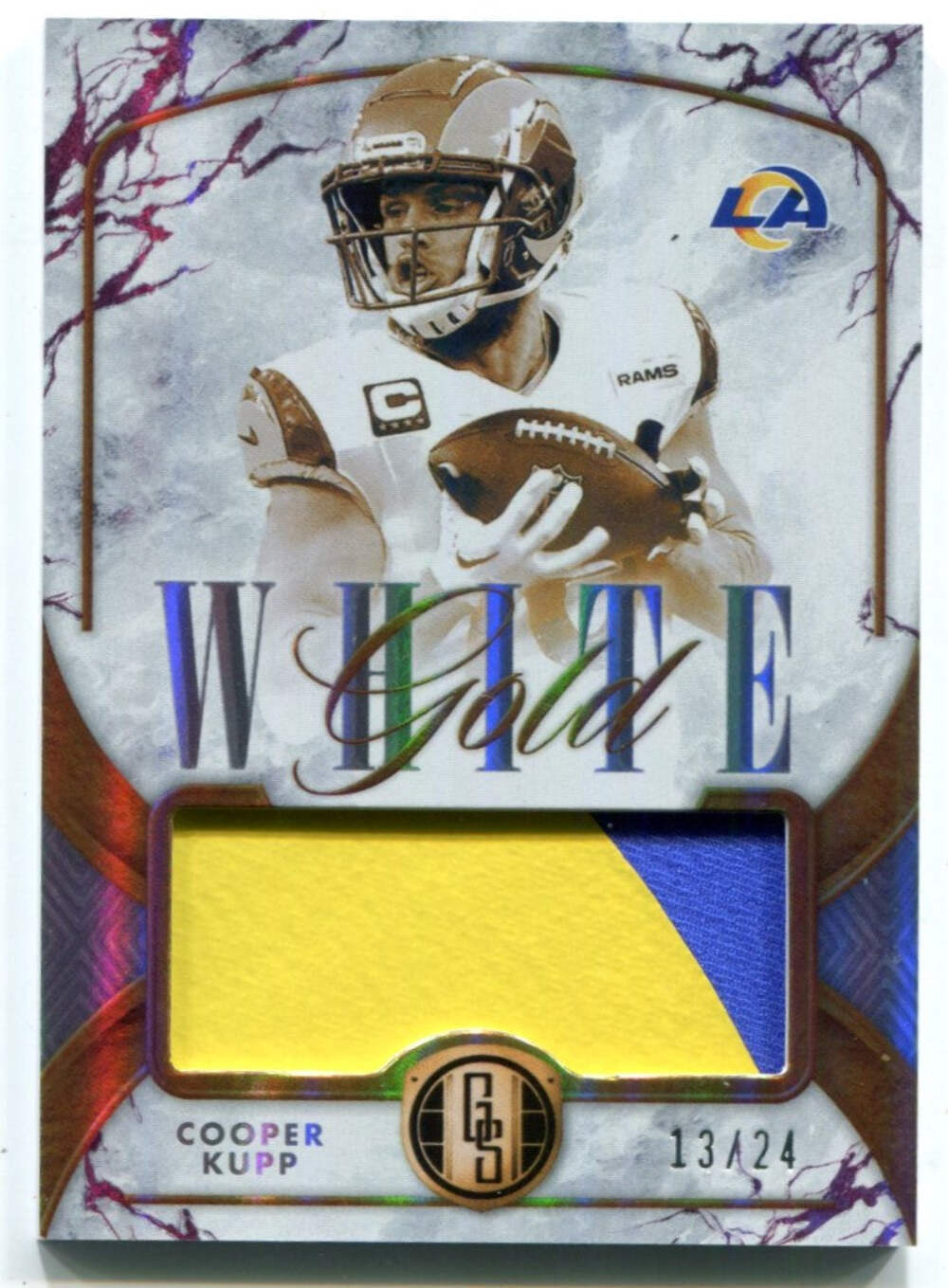 Cooper Kupp 2020 Panini Gold Standard White Gold Patch Wg-Ckp Card /50