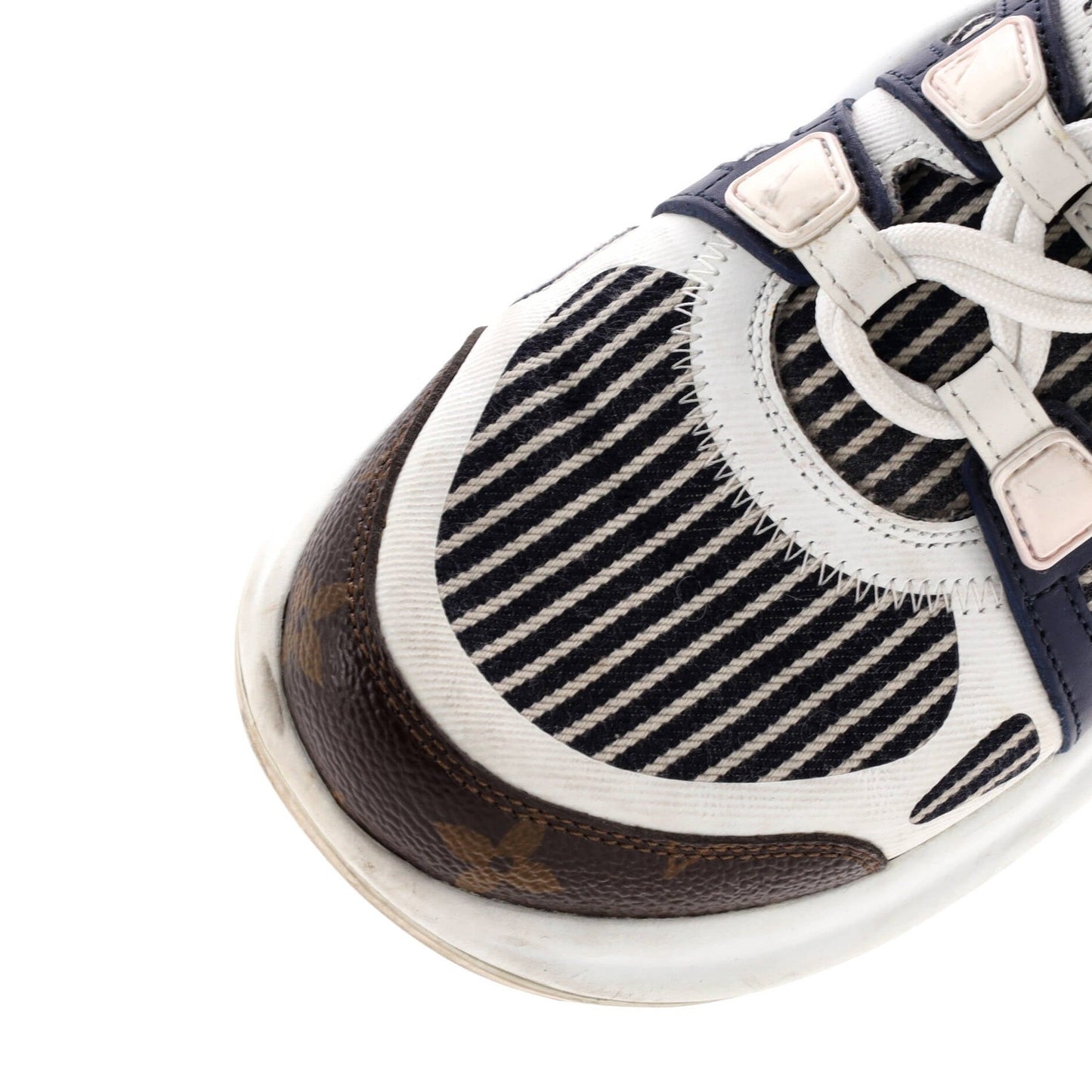 Louis Vuitton Women'S Lv Archlight Sneakers Canvas With Leather And Monogram