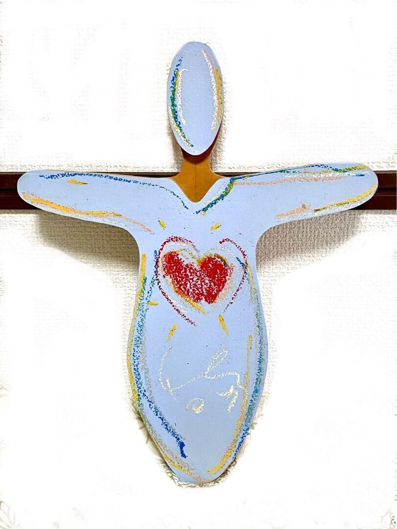 Andy Lakey - Angel Pink Light Heart Large
