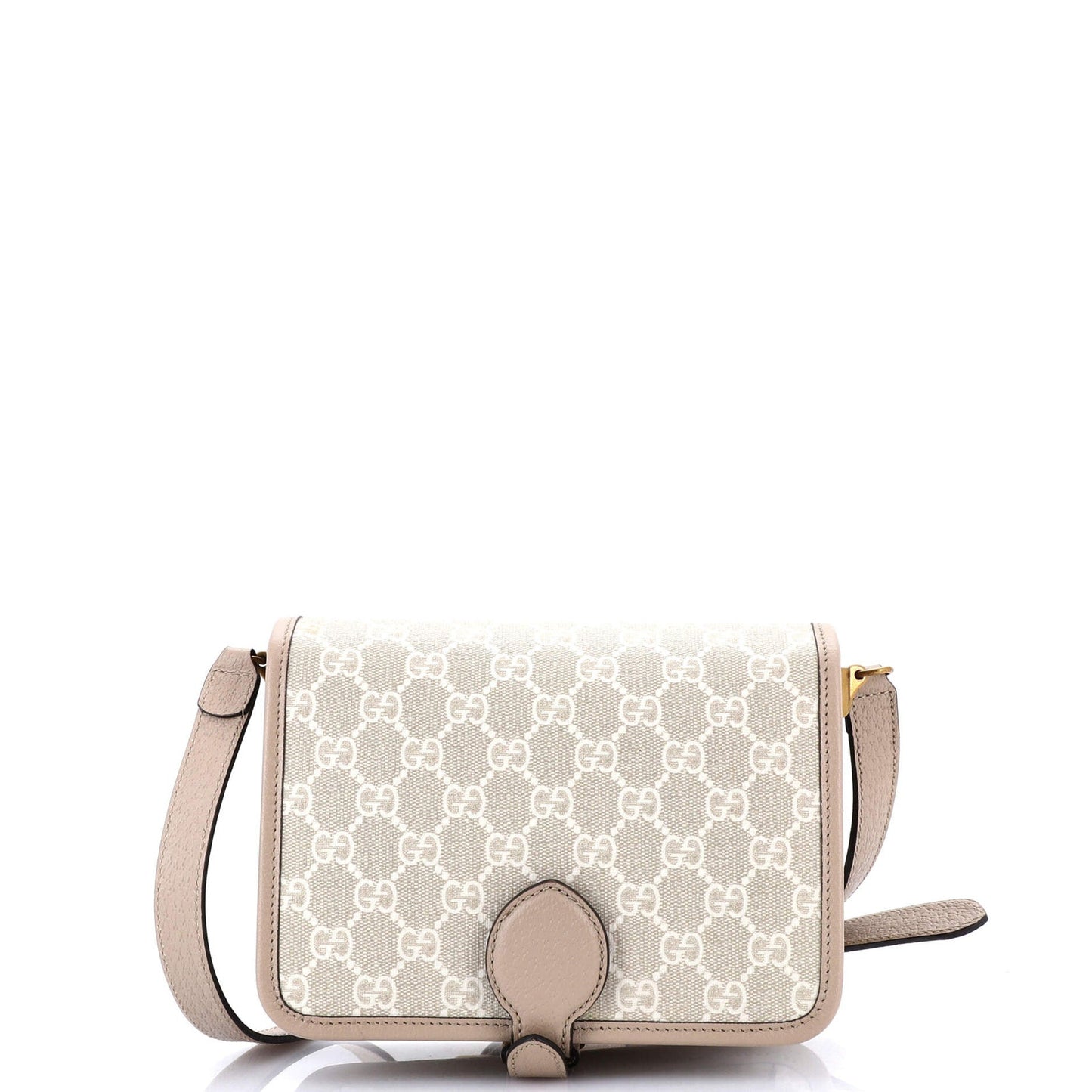 Gucci Interlocking G Patch Messenger Bag Gg Coated Canvas Mini