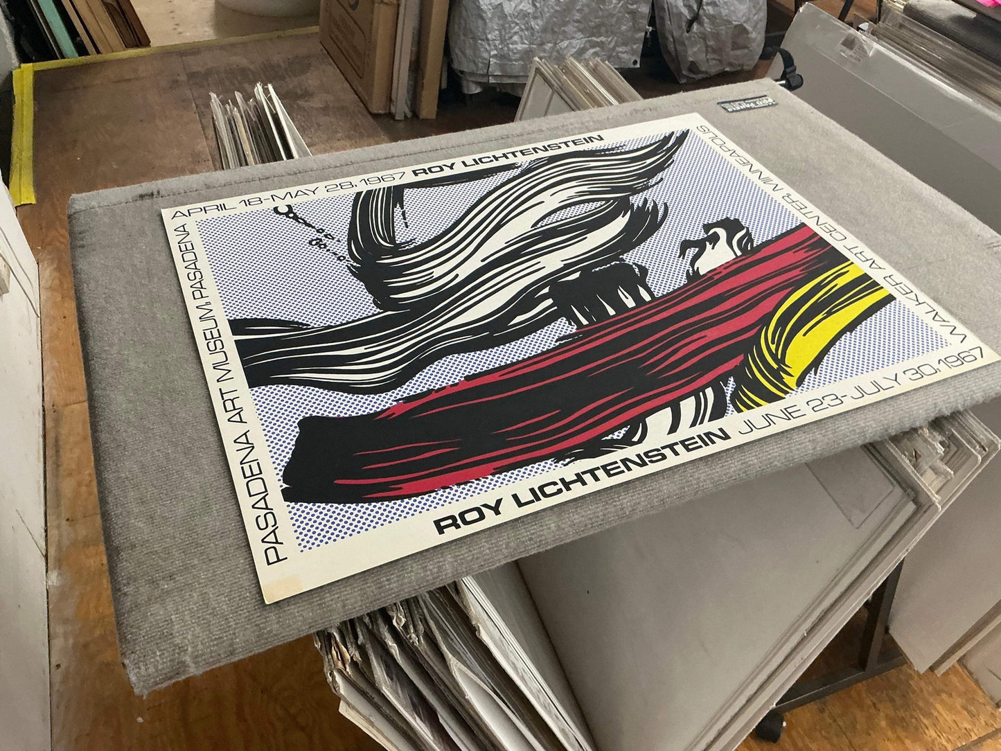 Roy Lichtenstein Brushstrokes At Pasadena Art Museum " Serigraph Po