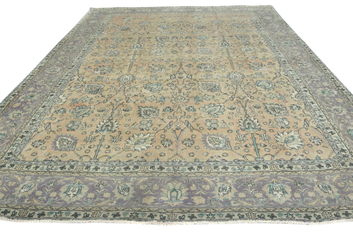 Semi-Antique Vintage Oriental Rug 9'8X12'5 Ft
