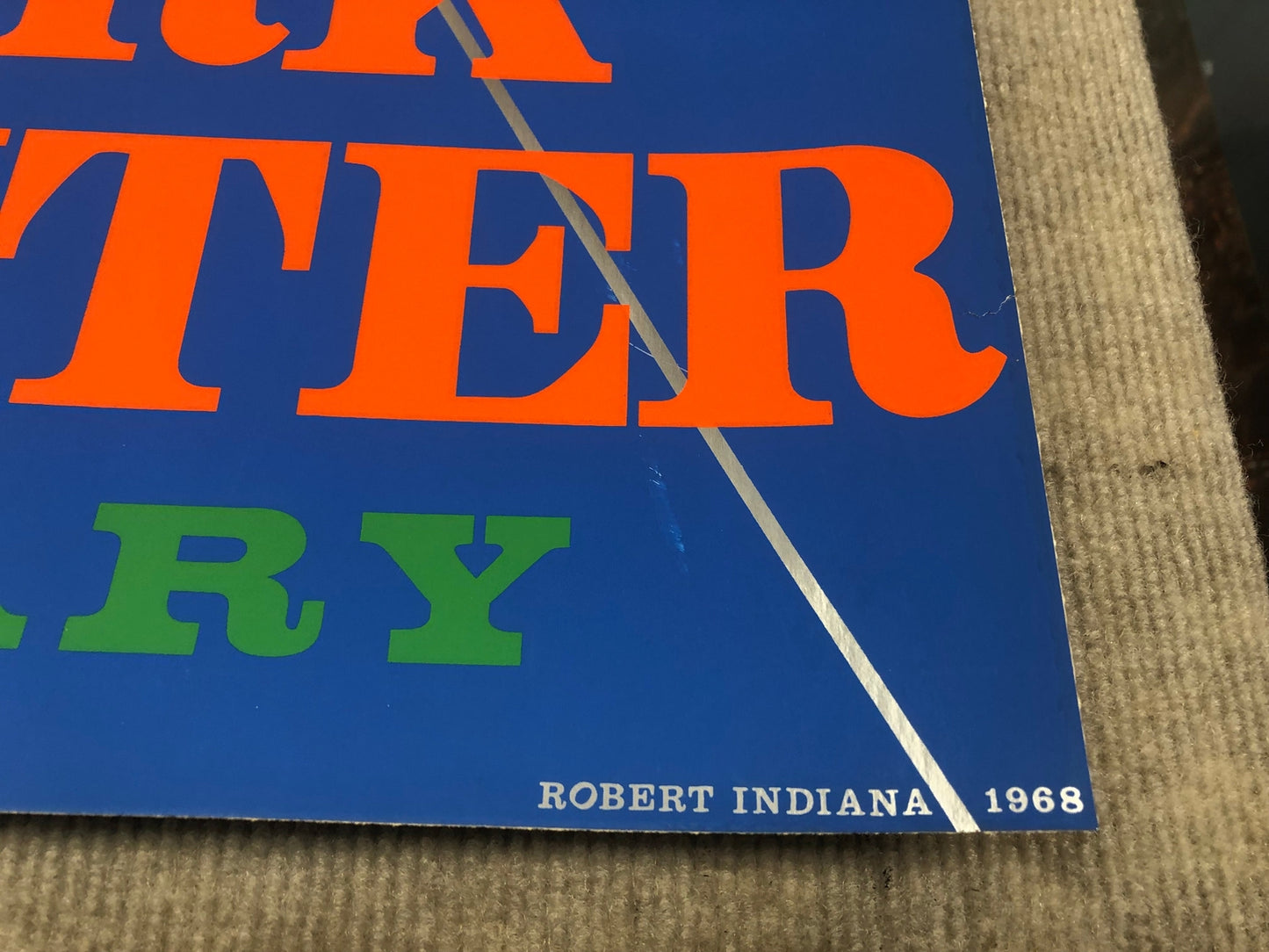 Robert Indiana New York City Center " Serigraph Pop Art Multi