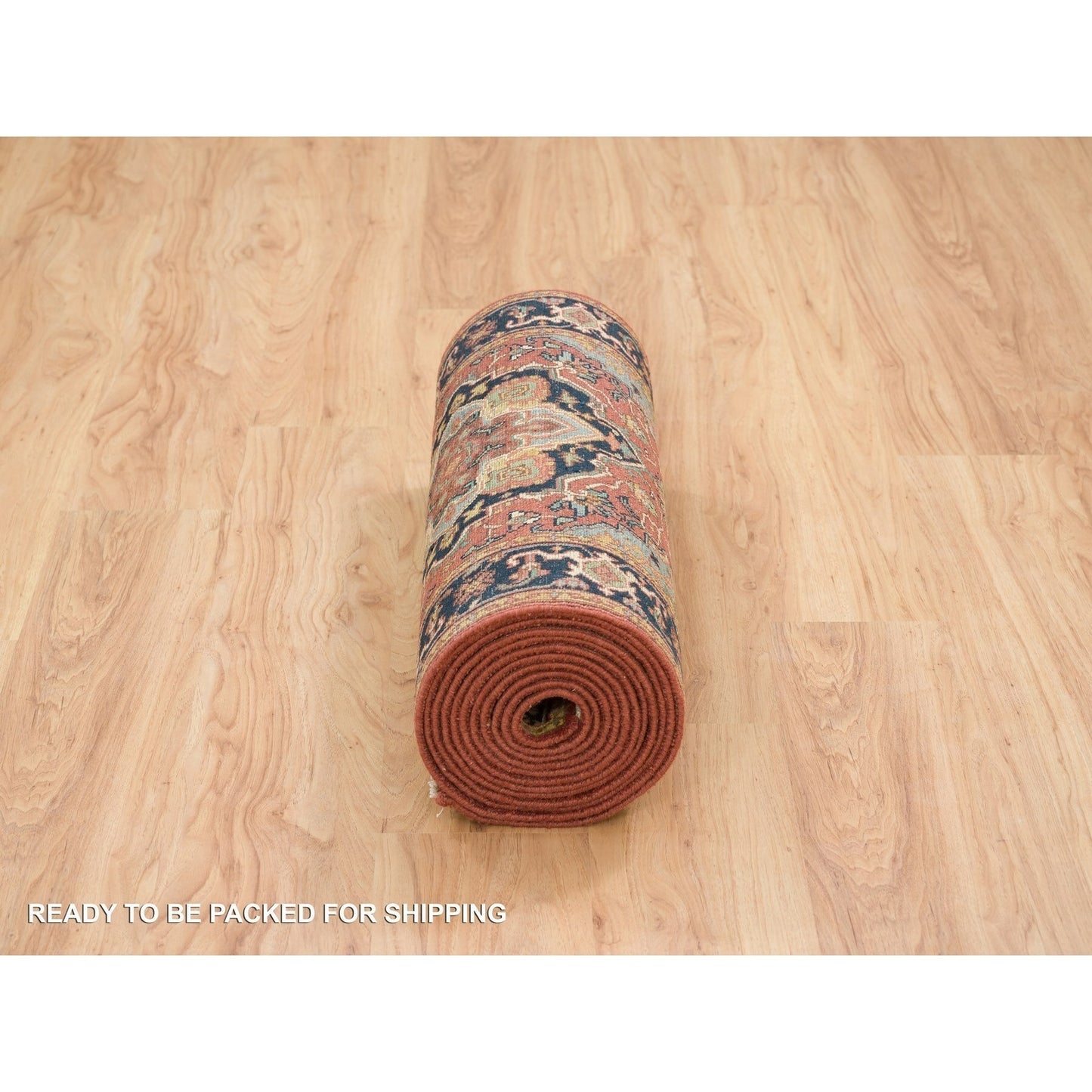 2'6"X18' Red Soft Wool Hand Knotted Antiqued Fine Heris Xl Runner Rug