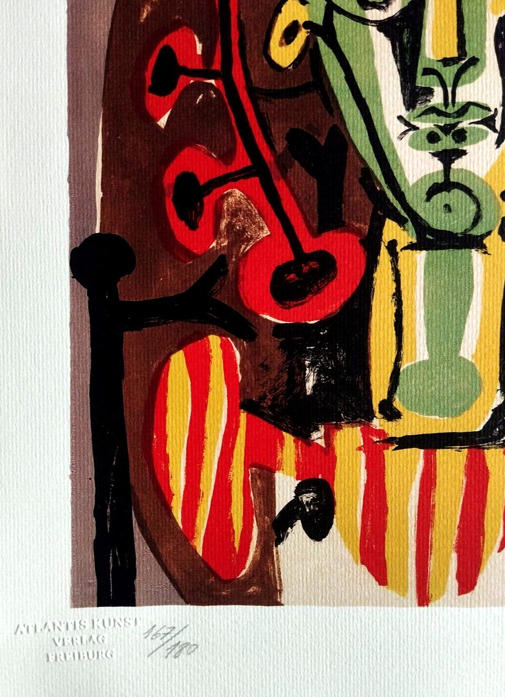 Pablo-Picasso Signed Numbered Pencil Coa Lithograph Cancelled