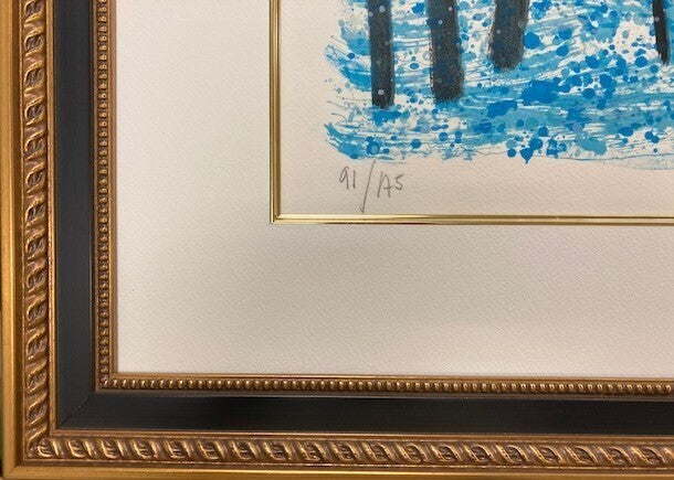 Andre Brasilier Signed Original Lithograph Venice