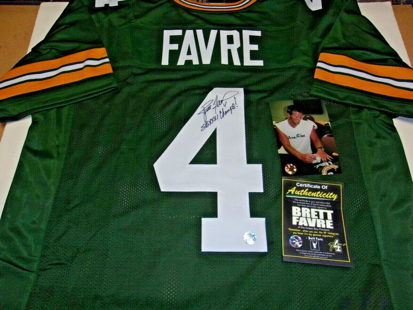Brett Favre Green Bay Packers Sb Xxxi Champs,Hof
