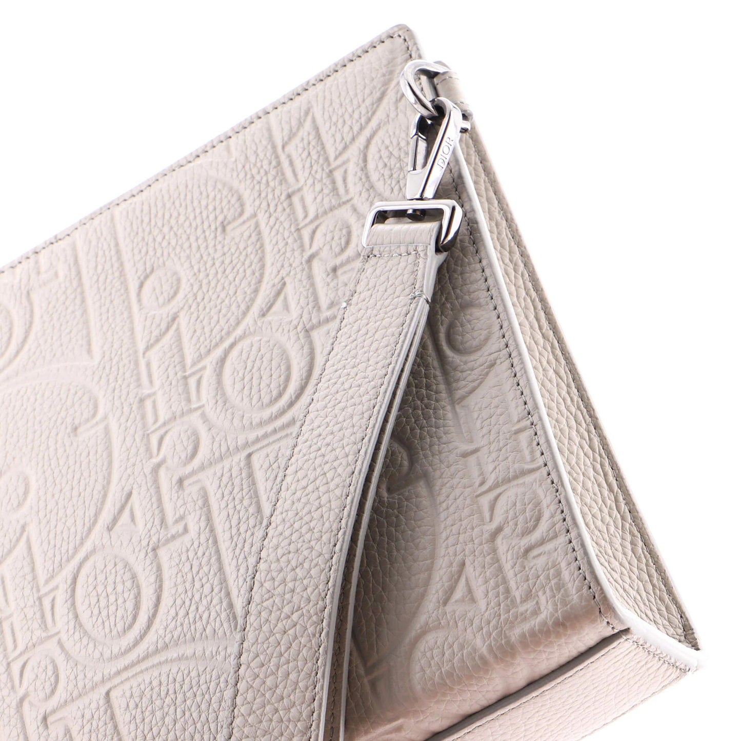 Christian Dior A5 Triangle Wristlet Pouch Gravity Leather