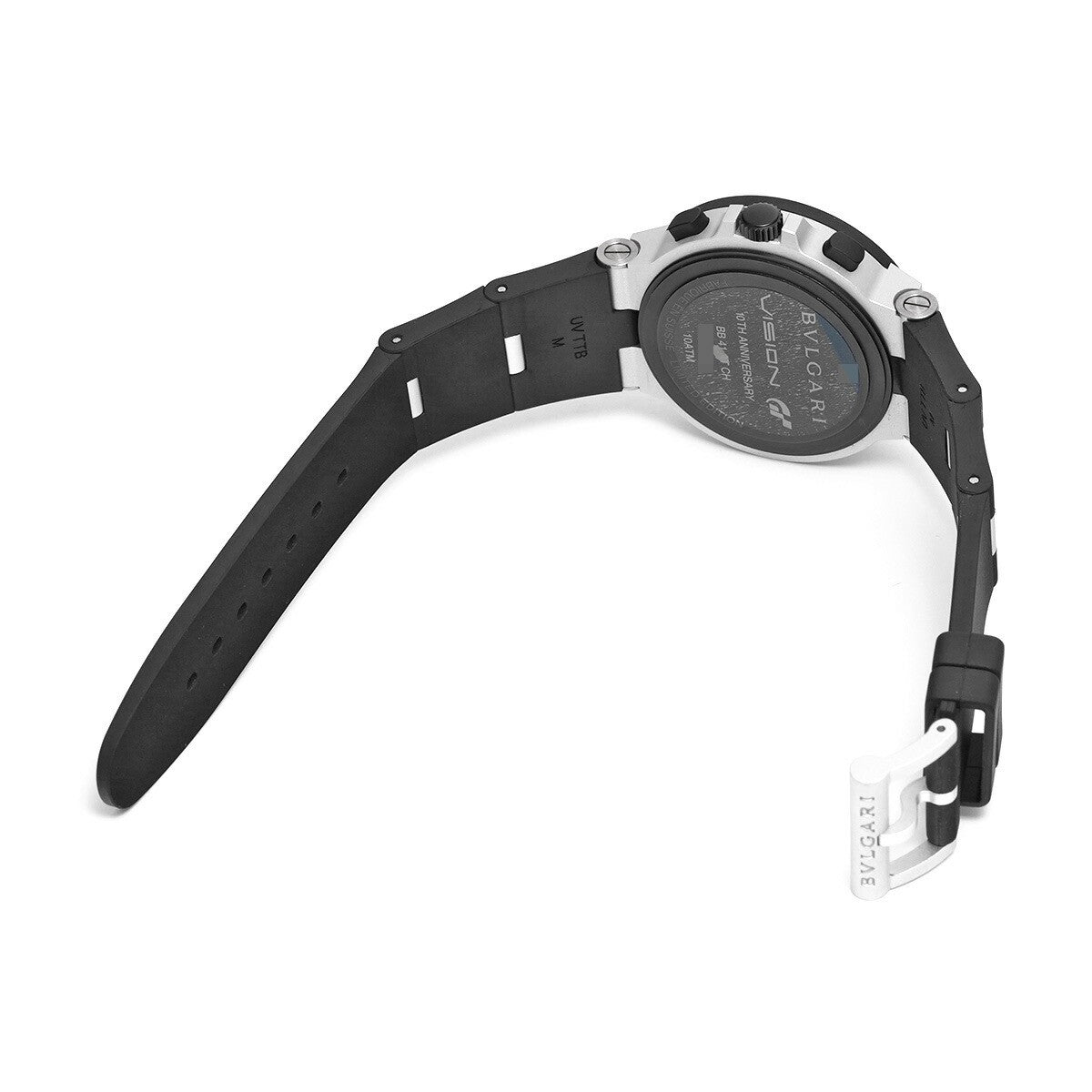Bvlgari Aluminium Gran Turismo Bb41Atch Gray Men'S Used Watch #61130