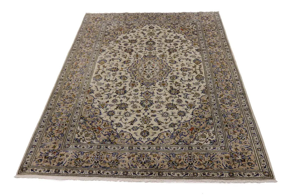 Handmade Vintage Oriental Area Rug Classic Floral