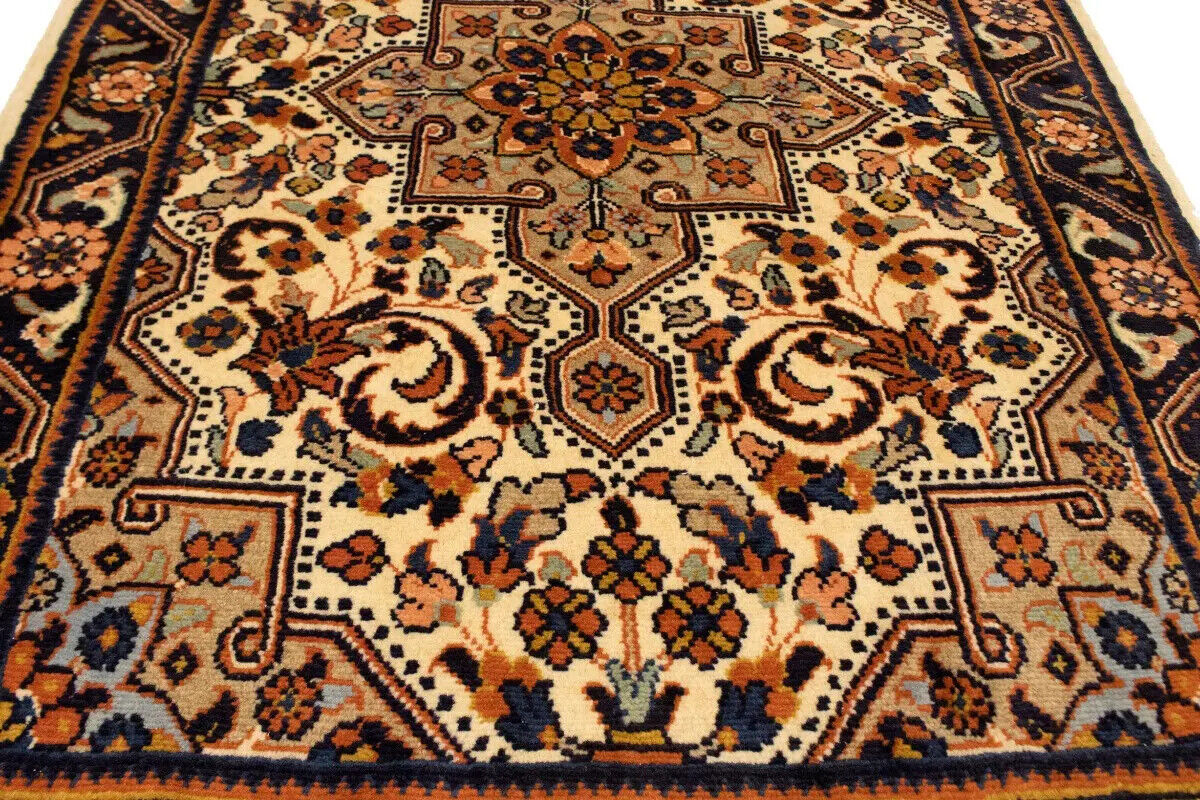 Vintage Handmade Floral Oriental Rug Carpet