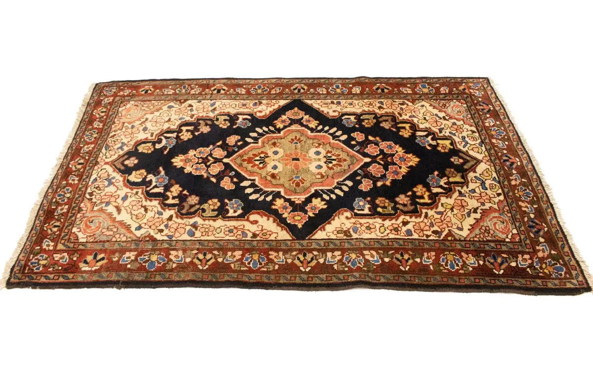 Antique Traditional Floral Oriental Rug Bedroom