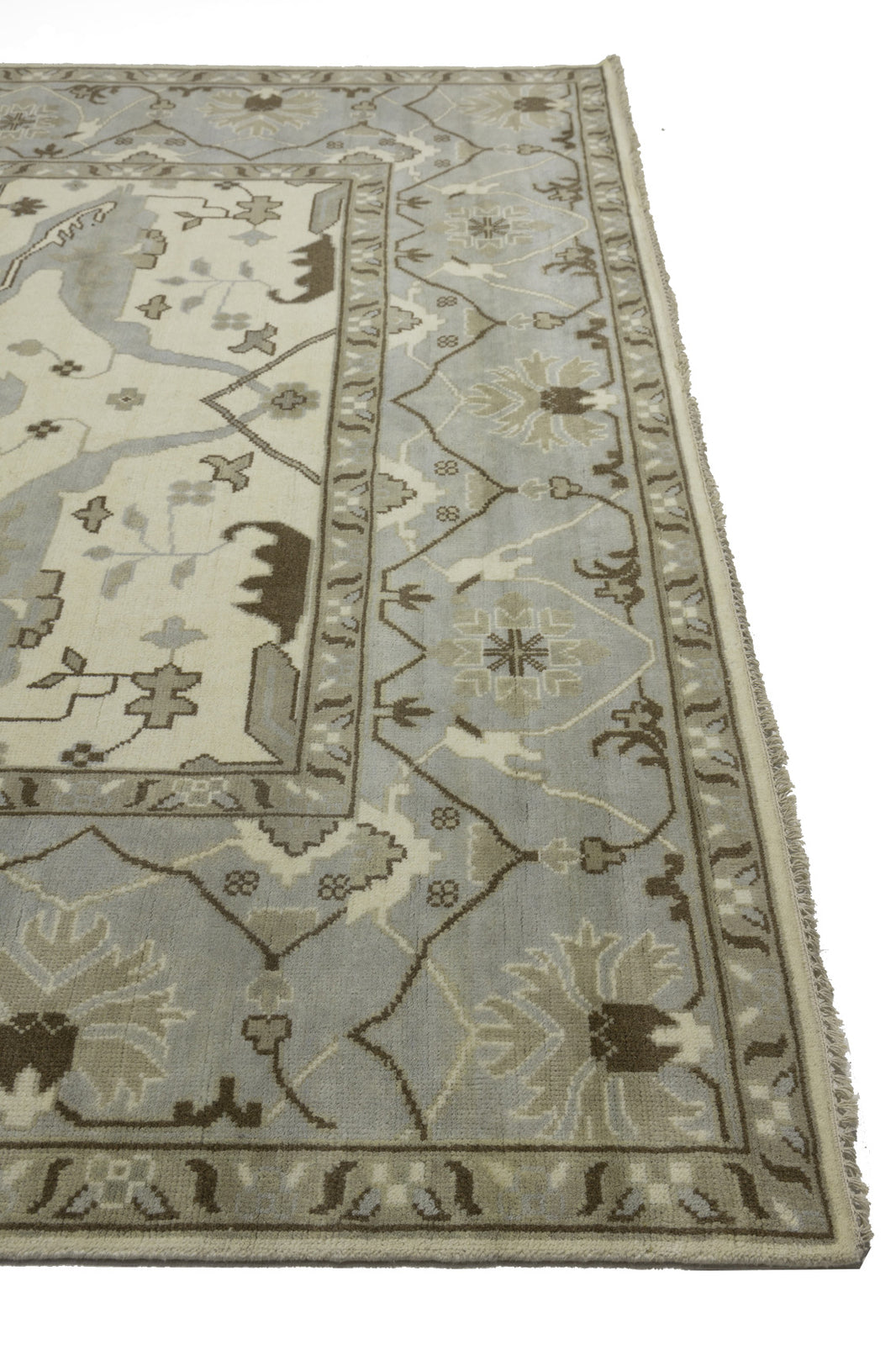 Handmade Wool Oushak Oriental Rug Extra Large