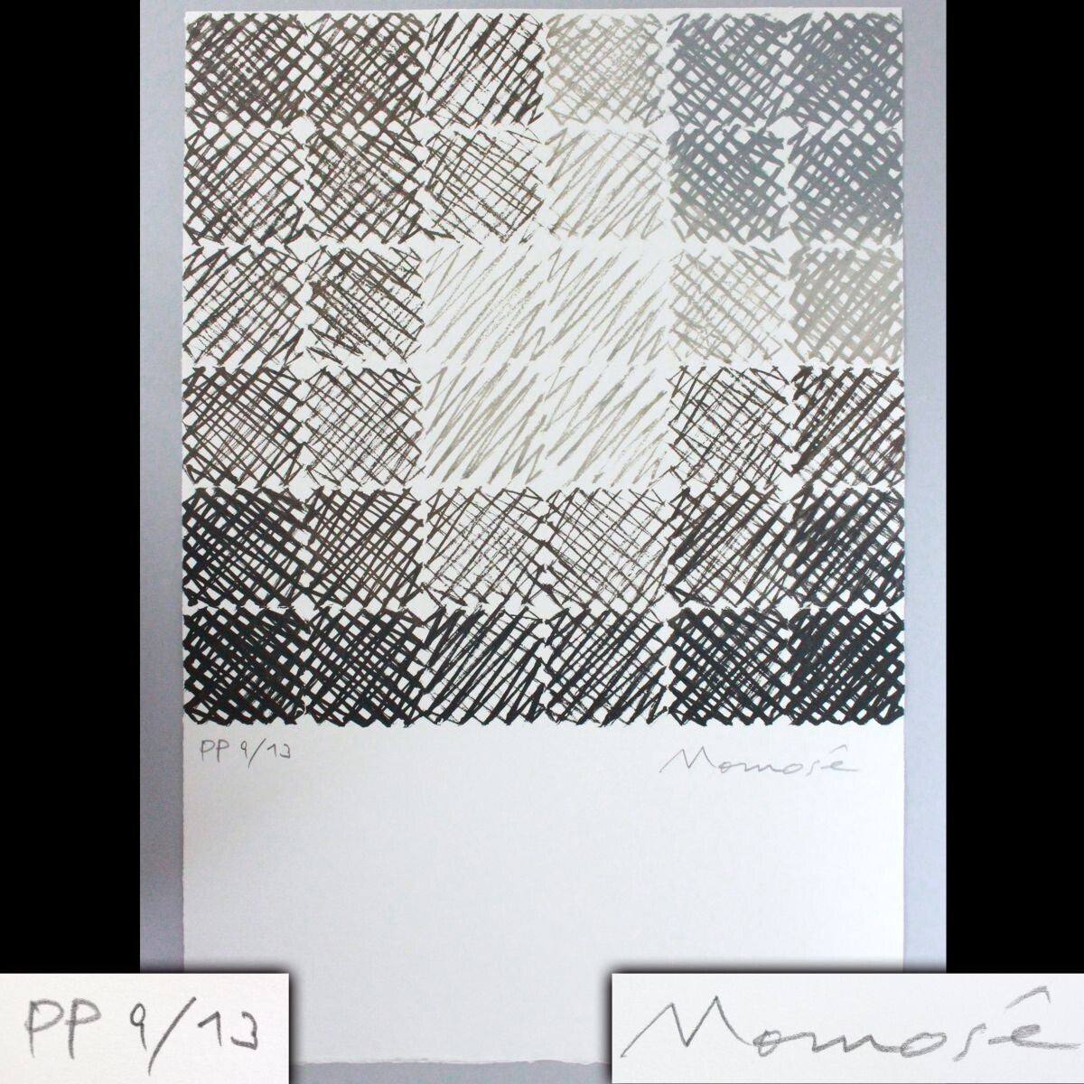 Hisashi Momose Strips Signed Original Lithograph