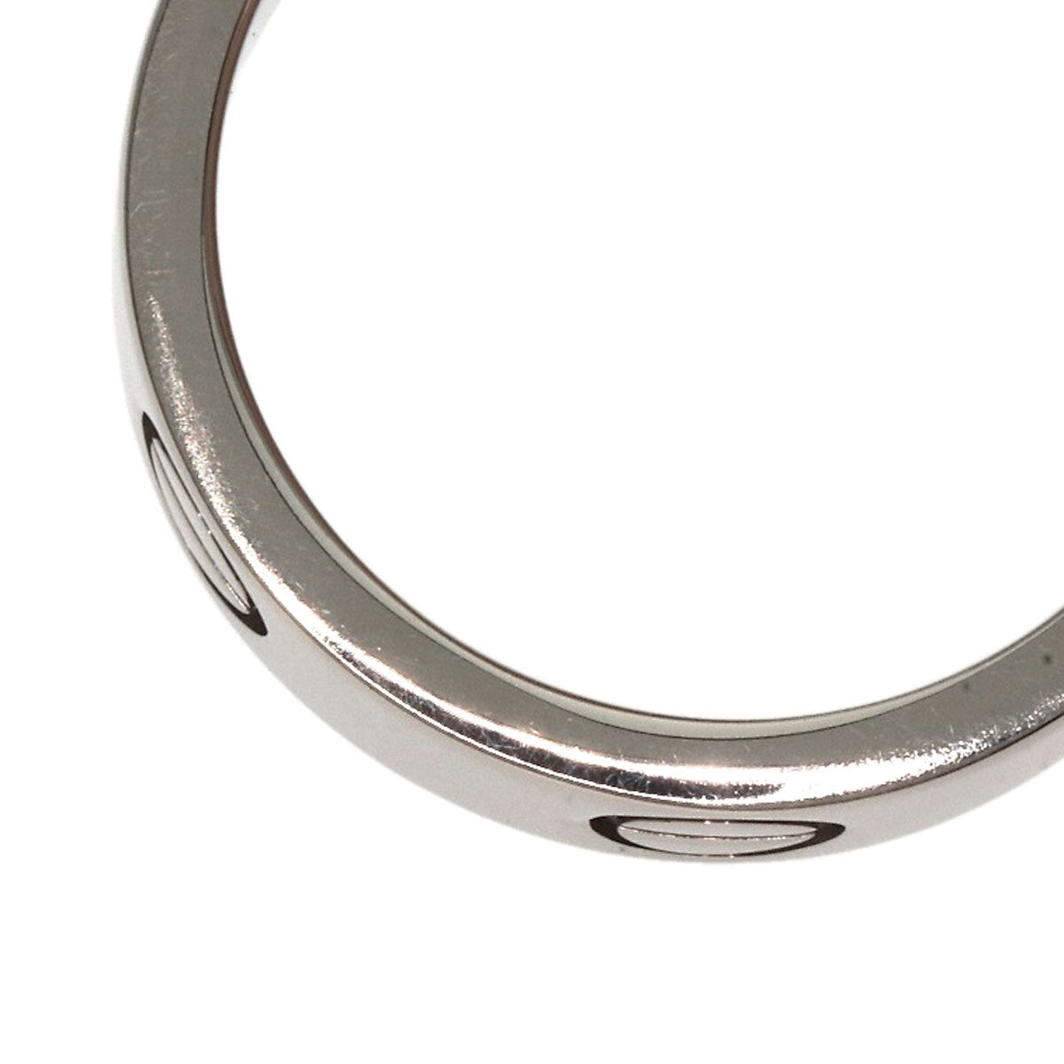 CARTIER Ring love ring #50 K18 White Gold