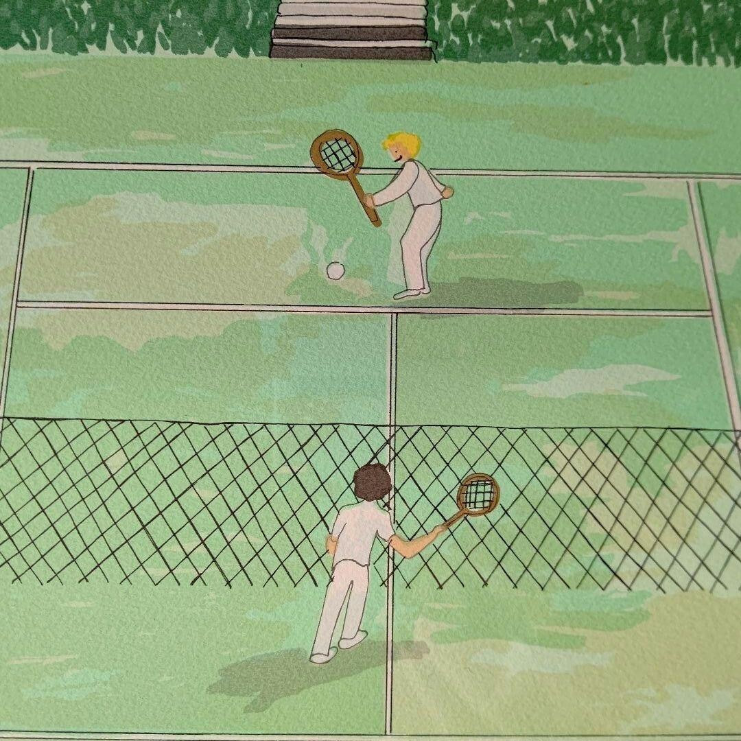 Ivelia Muller Tennis Silkscreen Print Limited