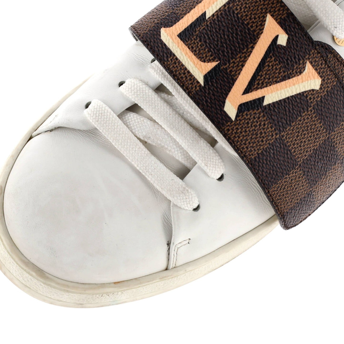 Louis Vuitton Women'S Frontrow Sneakers Leather With Damier