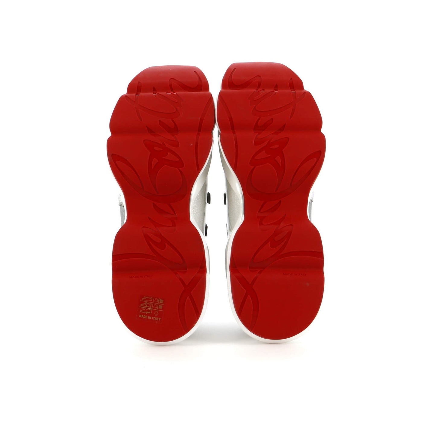 Christian Louboutin Women'S Red Runner Donna Sneakers Leather With Fabric